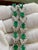 Gemstone 10 Carat Natural Brazilian Emerald & Diamond Tennis Bracelet 14 Karat White Gold For Sale - Image 7 of 18