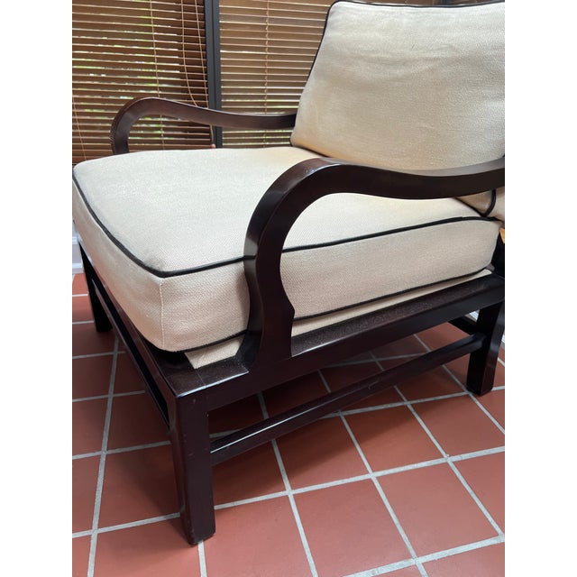 Wood Laura Kirar for Baker Furniture Muji Lounge Chair For Sale - Image 7 of 9