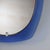 Glass Vintage Mirror with Blue Glass, Italy, 1960s For Sale - Image 7 of 10