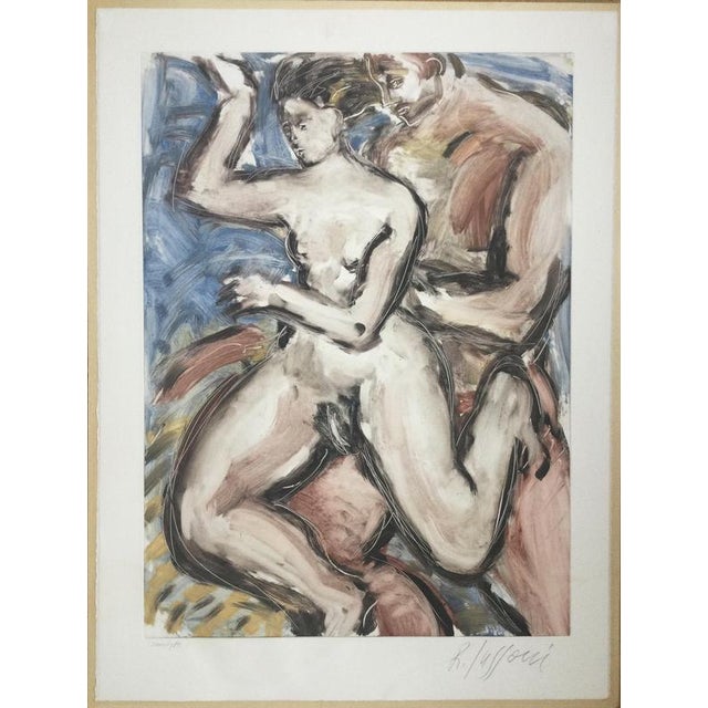Romain Suzzoni, Entwined Couple, Monotype For Sale - Image 5 of 5