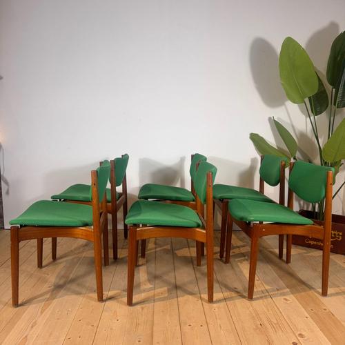 Vintage Teak Chairs by Finn Juhl, 1960s, Set of 6 For Sale - Image 9 of 9