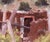 Adobe Ruin - New Mexico by Stephen Day | Oil Painting of a weathered adobe structure in a desert landscape For Sale - Image 4 of 4