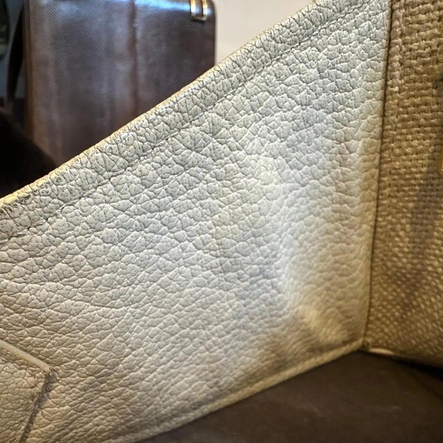 1990s 1990s Vintage Fabric and Leather Logo Pouch by Yves Saint Laurent For Sale - Image 5 of 16