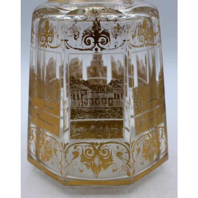 Mid 19th Century Mid-19th Century Cut and Gilt Glass Decanter For Sale - Image 5 of 6