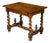English Georgian Period Early 19th century Walnut Barley Twist Side Table For Sale