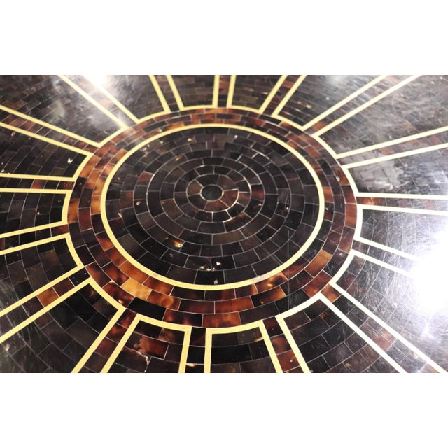 Maitland - Smith Mid 20th Century Large Inlay Stone Dining Table For Sale - Image 4 of 9