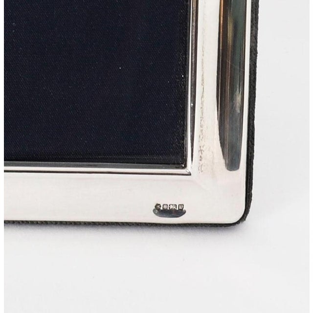 Vintage Sterling Silver Rectangular Portrait Photo Frame attributed to Carrs, 1990s For Sale - Image 4 of 8