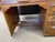 Antique Tiger Oak Roll Top Desk, Accordion Style, 5 Drawers, Solid Wood For Sale - Image 9 of 10