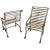 Heavy Antique Wrought Iron Outdoor Chairs His & Hers - a Pair For Sale - Image 13 of 13