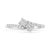 Make a remarkable addition to your diamond collection with this soul-striking diamond ring. Two round diamonds nestle...