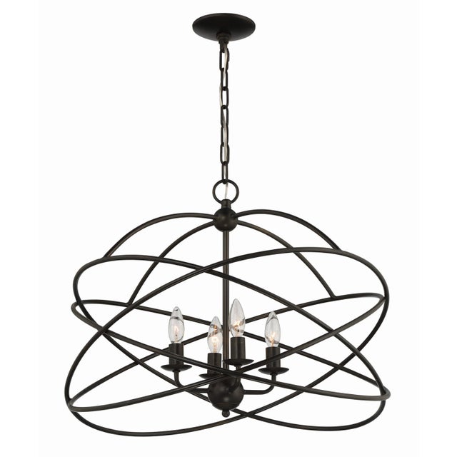 Anson 4-Light Contemporary Statement Chandelier For Sale In Atlanta - Image 6 of 9
