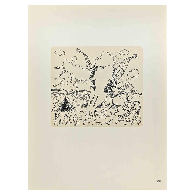 Emmanuel Peillet, The Skull, Phototype Print, 1970s For Sale