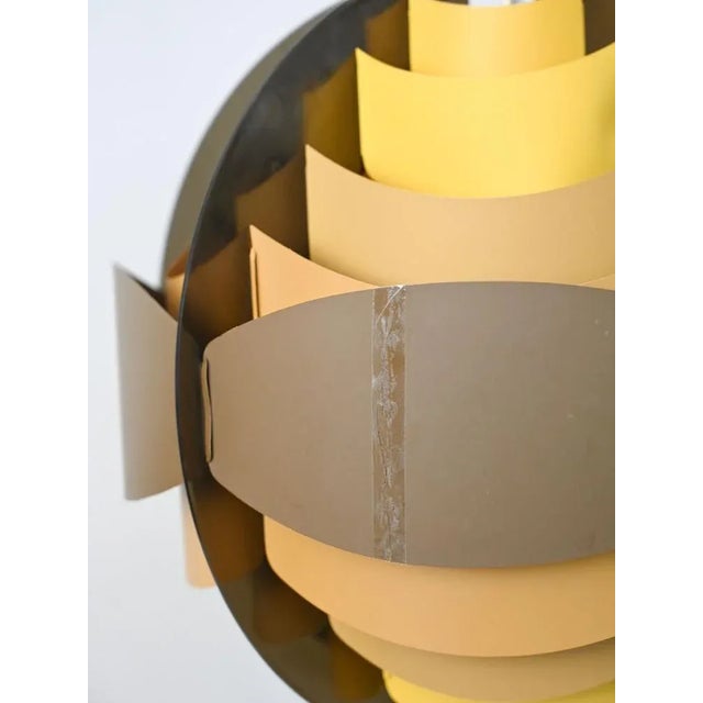 Brown Suspension Lamp, 1970s For Sale - Image 3 of 10