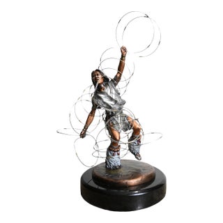 c.a. Pardell “Hoop Dancer” Legends Limited Edition Sculpture on Marble Base (1993) For Sale