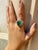 This is part of Chairish’s Fine Jewelry assortment. Dome Emerald And Diamond Cocktail Ring in 18K Gold featuring natural...