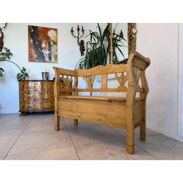 Farmhouse Kitchen Chest Bench For Sale - Image 10 of 10
