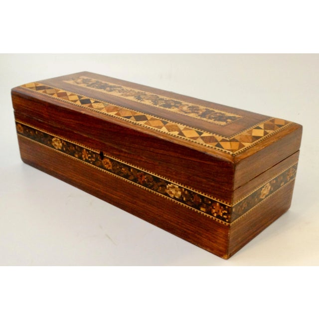 Antique English Micro Mosaic Tunbridge Box For Sale - Image 9 of 11