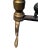 Antique Brass Ball Finial Fireplace Andirons Fire Dogs Pair Early 1900s For Sale - Image 15 of 18