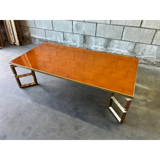 Guy Lefèvre for Maison Jansen “Jansen Paris” Sculptural Brass Coffee Table, 1970s For Sale - Image 14 of 14