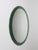 Mid-Century Oval Green and Grey Scalloped Wall Mirror from Cristal Arte, Italy, 1960s For Sale - Image 9 of 15