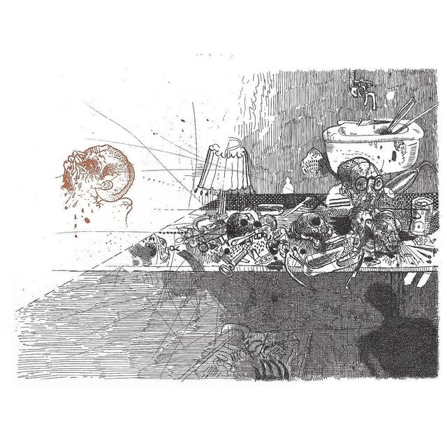 Gianfranco Ferroni - Holocaust - Original Etching - 1963 For Sale