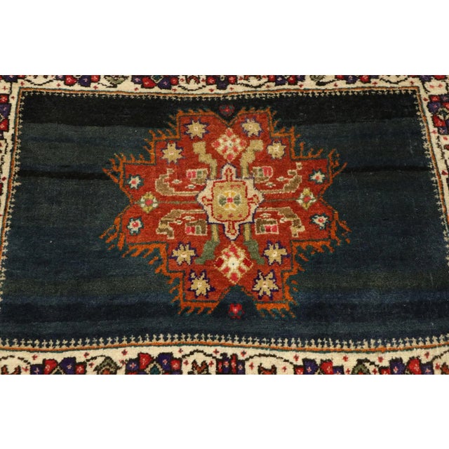 Mid 20th Century Vintage Persian Tabriz Rug - 01'06 x 02'00 For Sale - Image 5 of 7