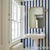 2020s Schumacher Rafe Stripe Wallcovering In Indigo For Sale - Image 5 of 6