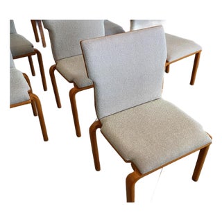 1970s Sanders Int. Stacking MCM Dining Chairs 22 Available For Sale