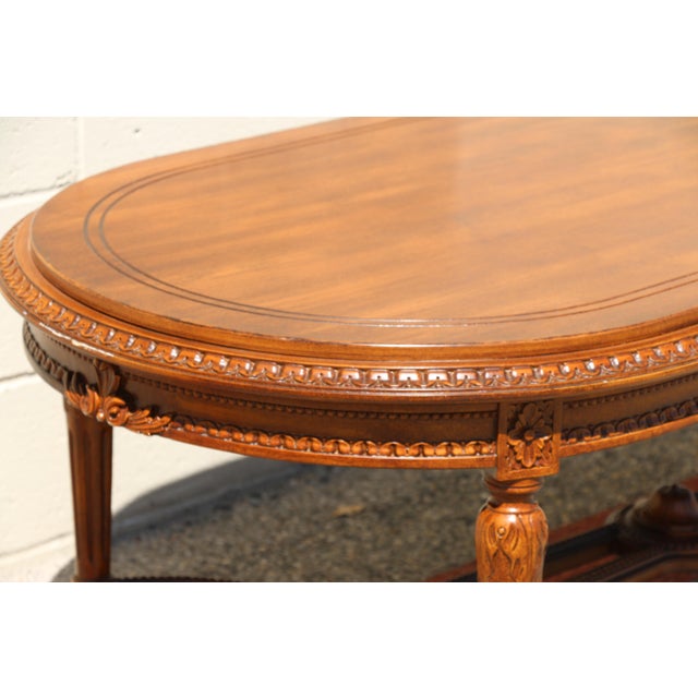 Antique Carved Oval Coffee Table Chairish