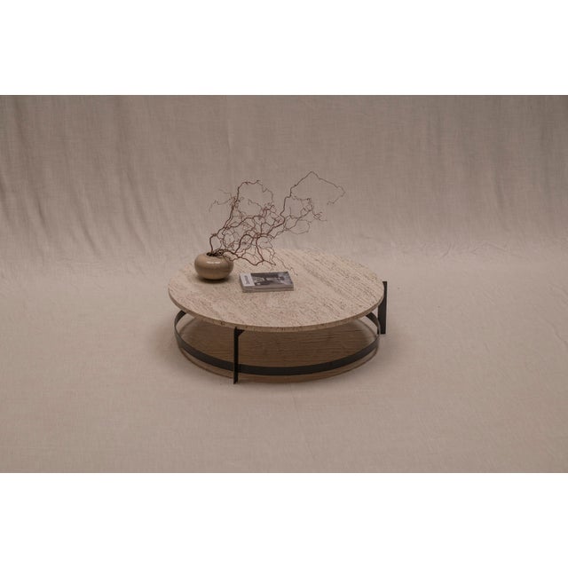 Large Vintage Travertine Coffee Table, 1970s For Sale - Image 12 of 13