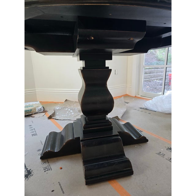 Ambella Furniture 48 Inch Black Breakfast Nook Table For Sale - Image 11 of 11