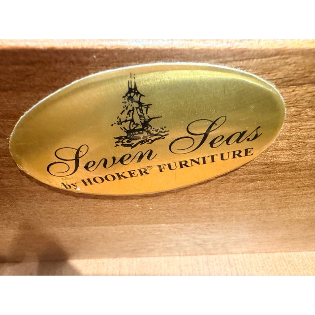 This vintage Hooker Seven Seas Collection Chippendale Writing Desk is beautifully-crafted. The collection features popular...