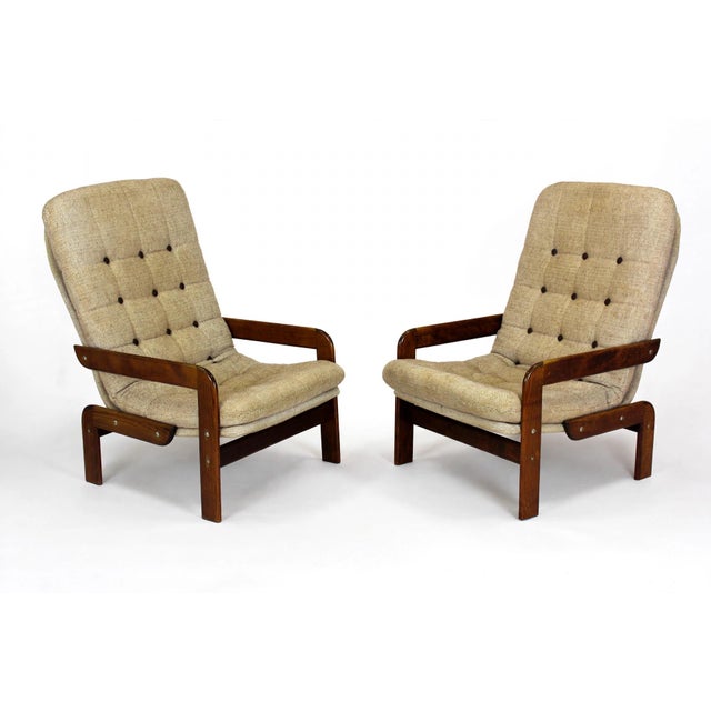 1970s Mid-Century Scandinavian Living Room Set, 1970s, Set of 3 For Sale - Image 5 of 18