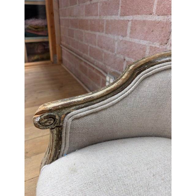 Antique French Louis XVI Petite Corbeille Vanity Chair For Sale - Image 12 of 17