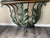 Exquisite and stunning wrought iron and marble console table, all hand made. Theme is art deco and in the style of French...
