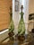 Metal Vintage Italian Murano Green & White Spiral Art Glass Table Lamps – Restored & Rewired - Pair For Sale - Image 7 of 8