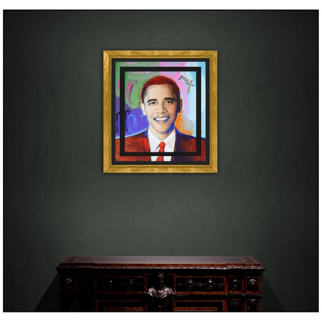 The artwork here, "President Obama Original", is a wonderful depiction of former president Barack Obama, that is saturated...