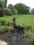 Life-Size Cast Iron Stag Garden Sculpture with Antlers For Sale - Image 3 of 7
