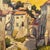 Large Vintage Original Oil Painting Spanish Village Mediterranean Scene For Sale In Tampa - Image 6 of 11