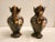 Antique Majolica Art Nouveau Jugendstil Vases- a Pair For Sale - Image 4 of 11
