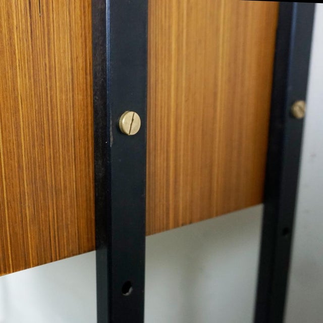 Mid-Century Italian Modular Freestanding Floor to Ceiling Book Case, 1950s For Sale - Image 9 of 16