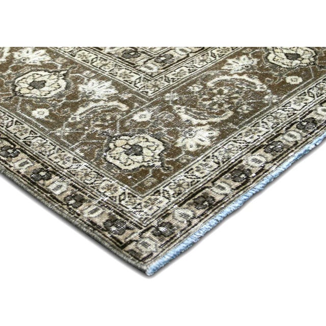 Transitional 1940s Persian Tabriz Rug For Sale - Image 3 of 7