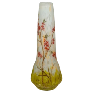 Large Art Nouveau Cameo Vase with Daphne Decor from Daum Nancy, France