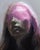 Contemporary Reflect by Josh Sorrell | Oil on Panel Portrait of a figure with a pink veil over the face For Sale - Image 3 of 5