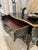 Vintage European Hand-Painted Black & Gold Curved Commode – French Baroque Style For Sale - Image 4 of 10