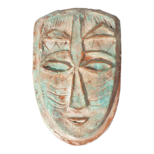 Studio Pottery Face Plaque by Edna Reindel