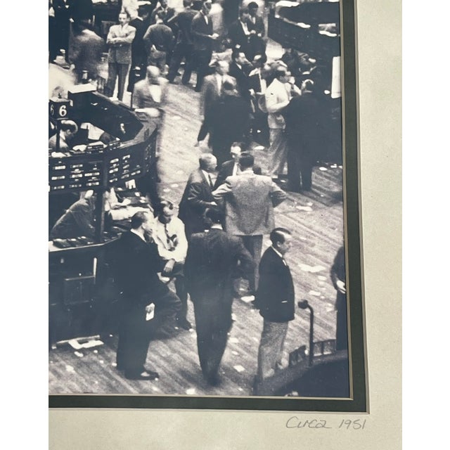 Framed Photograph of Stock Market Trading Floor Circa 1952 For Sale In Los Angeles - Image 6 of 8