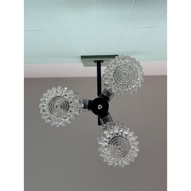 Italian Pendant Light in Glass and Steel from Targetti, 1970s For Sale - Image 18 of 18