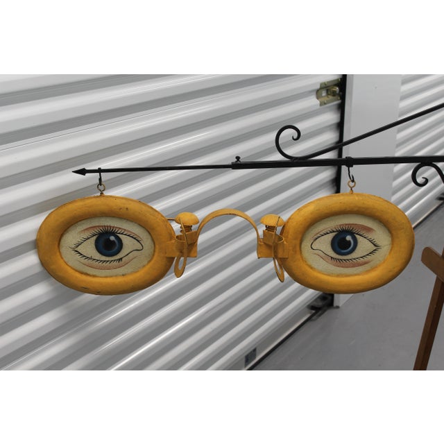 Metal Optician Shop Trade Sign, Set of 2 For Sale - Image 13 of 18