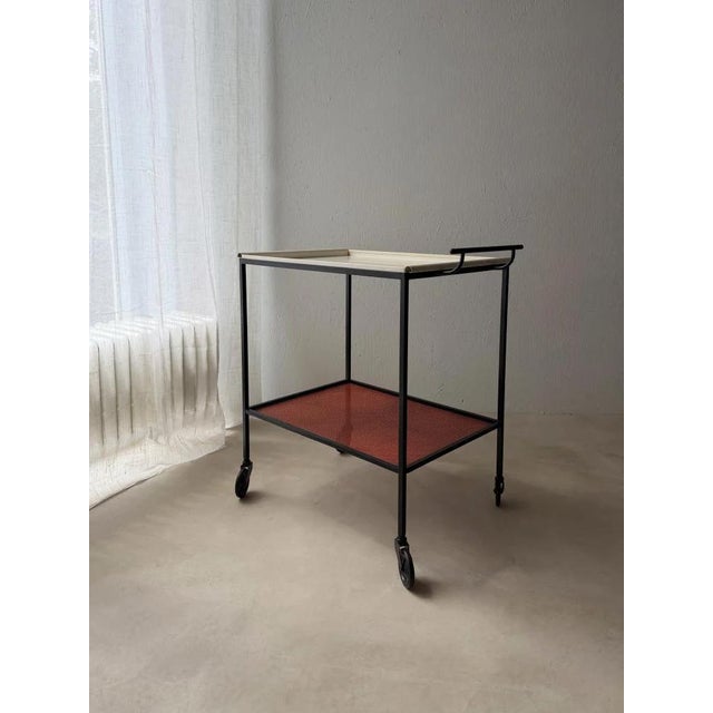 Pilastro Serving Trolley by Tjerk Reijenga, 1960s For Sale - Image 10 of 18